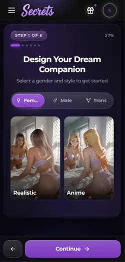 Secrets AI third mobile screen