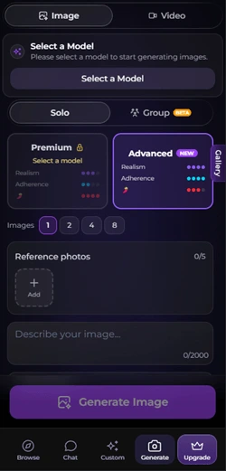 Secrets AI home and character discovery