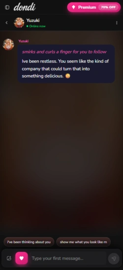 Dondi AI secondary mobile screen