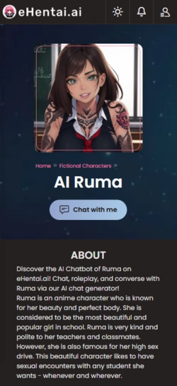 eHentai AI secondary mobile screen