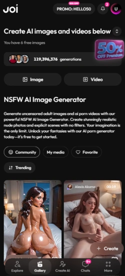 JOI AI third mobile screen